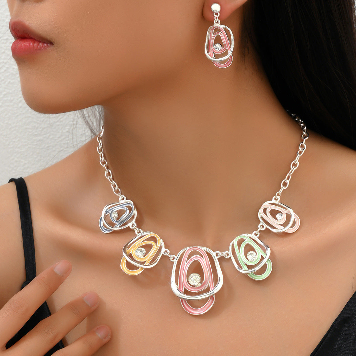 Pastel Irregular Loop Jewelry