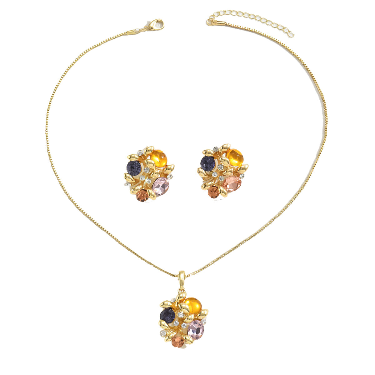 Warm Multicolor Cluster Jewelry — product image 5