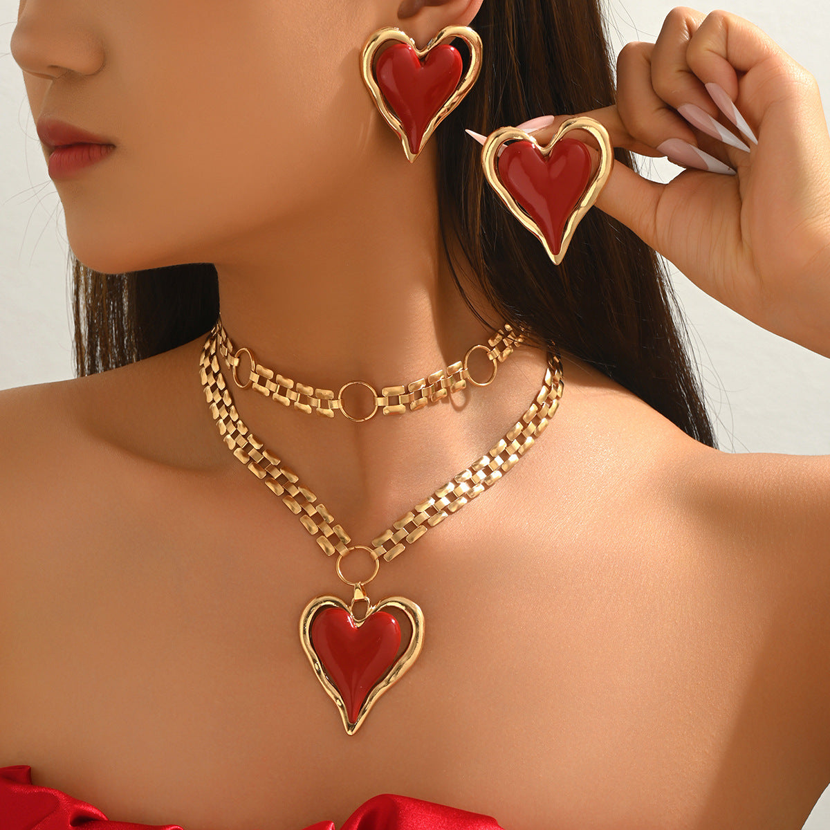 Heart Statement Chain Jewelry