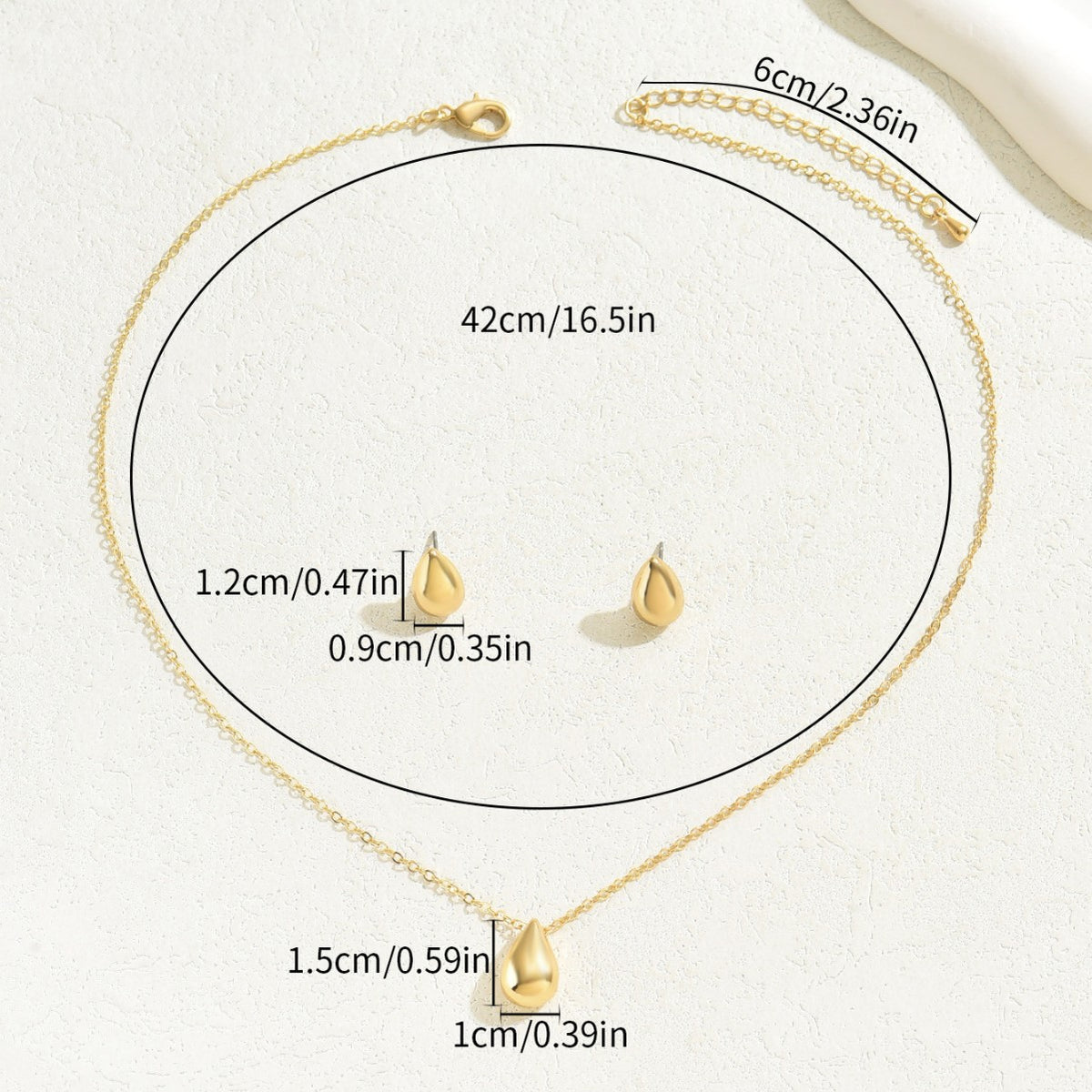 Minimal Teardrop Pendant Jewelry — product image 3