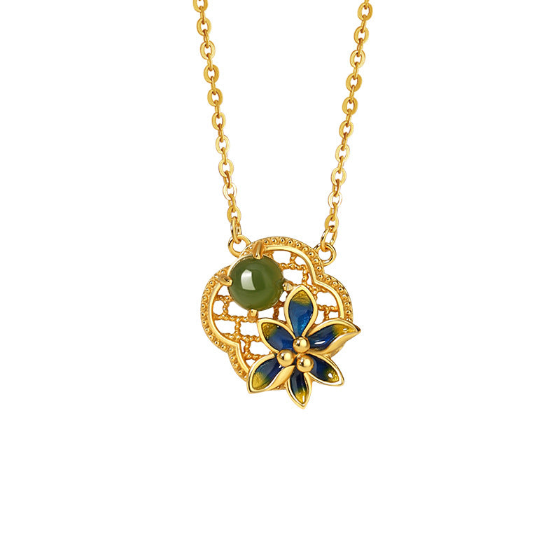Gioielli in argento sterling 925 – quadrifoglio e diaspro