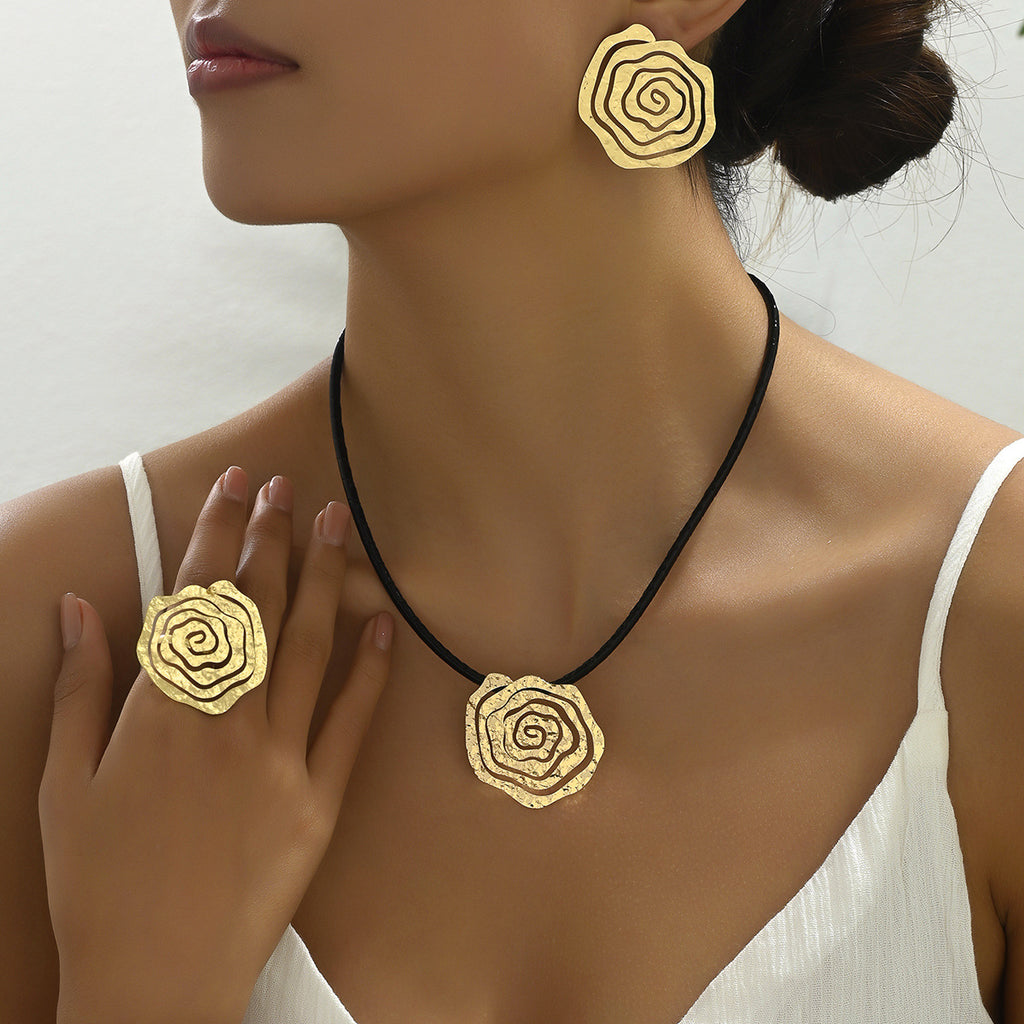 Raised Rose Cord Jewelry