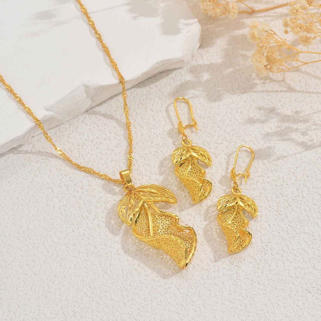 Open Leaf Drop Jewelry — product image 3