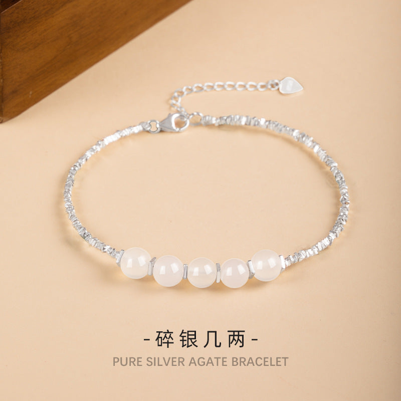 Women's S925 Silver All-Match Elegant Bracelet, Silver Jewelry Source Factory Wholesale