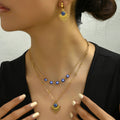 Layered Blue Eye Jewelry