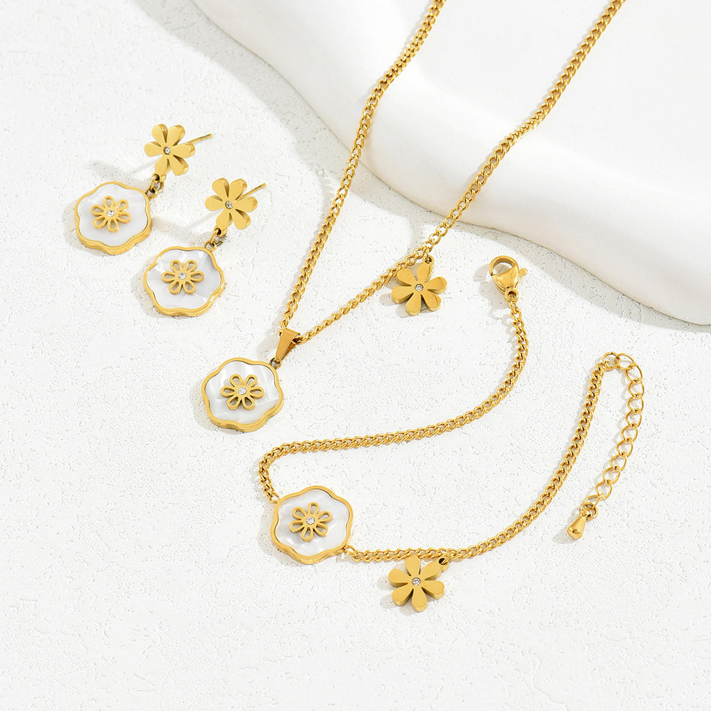 Tiny Flower and Hexagon Jewelry — product image 3