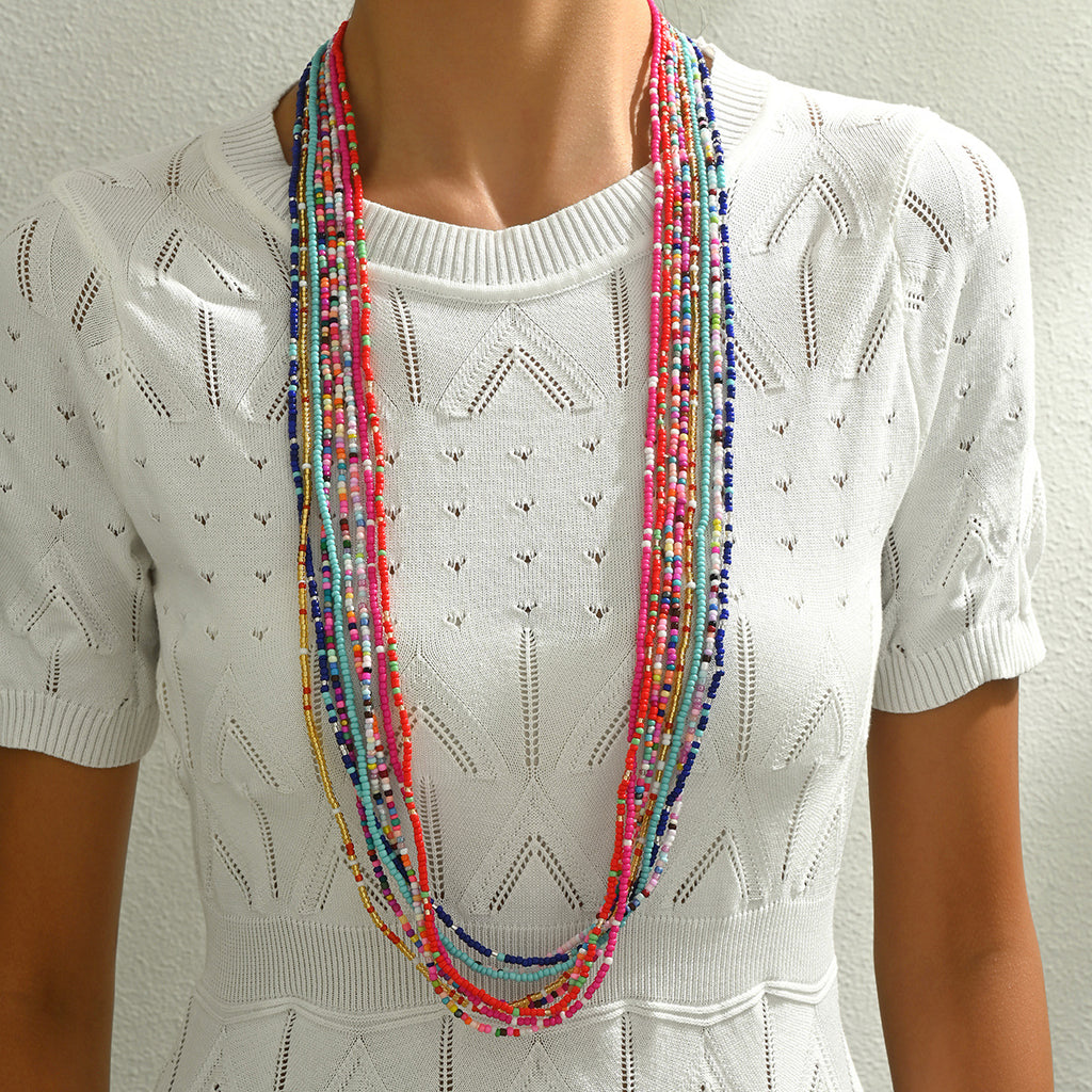 Colorful Fine-Bead Strand Jewelry