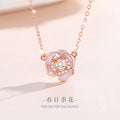 Camellia Sterling Silver 925 Necklace for Women, Niche Design, Light Luxury Clavicle Chain, INS Style Flower Zircon Pendant
