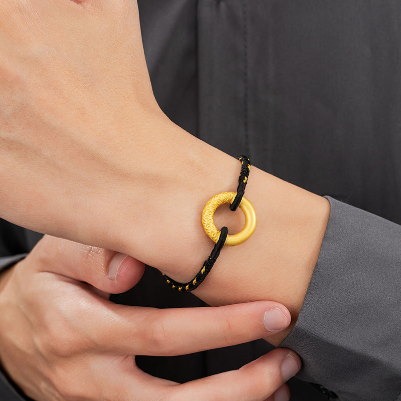 Bracciale in argento fino 999 – nuvola e ruyi