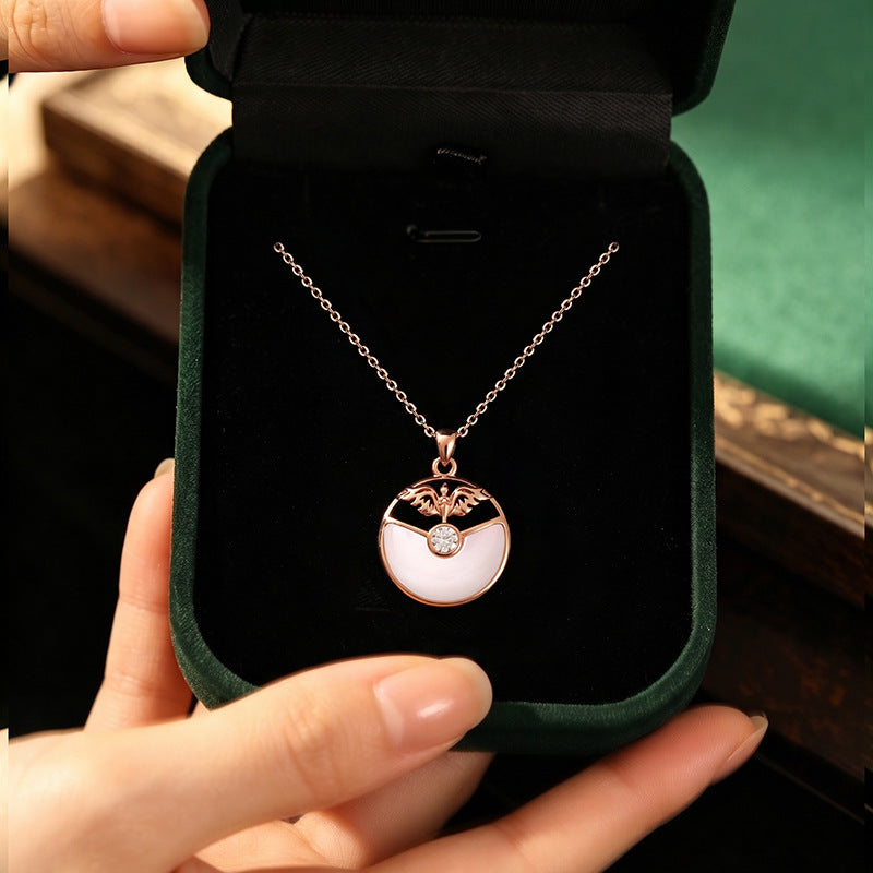 Collana in argento sterling 925 e madreperla