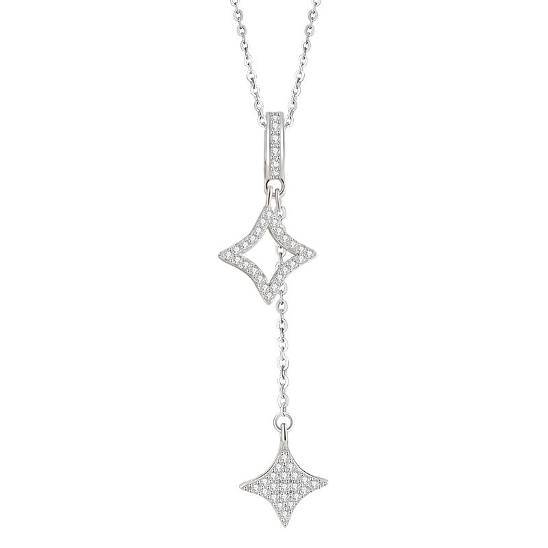 Collana in argento sterling 925 – stella e zirconi