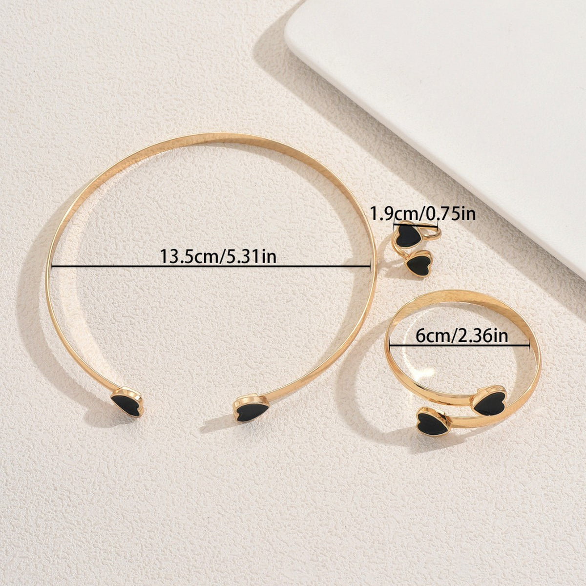 Black Heart Open Jewelry — product image 4