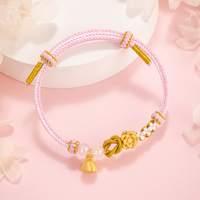 Bracciale in argento sterling 925 – loto e calcedonio