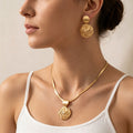 Swirled Disc Collar Jewelry