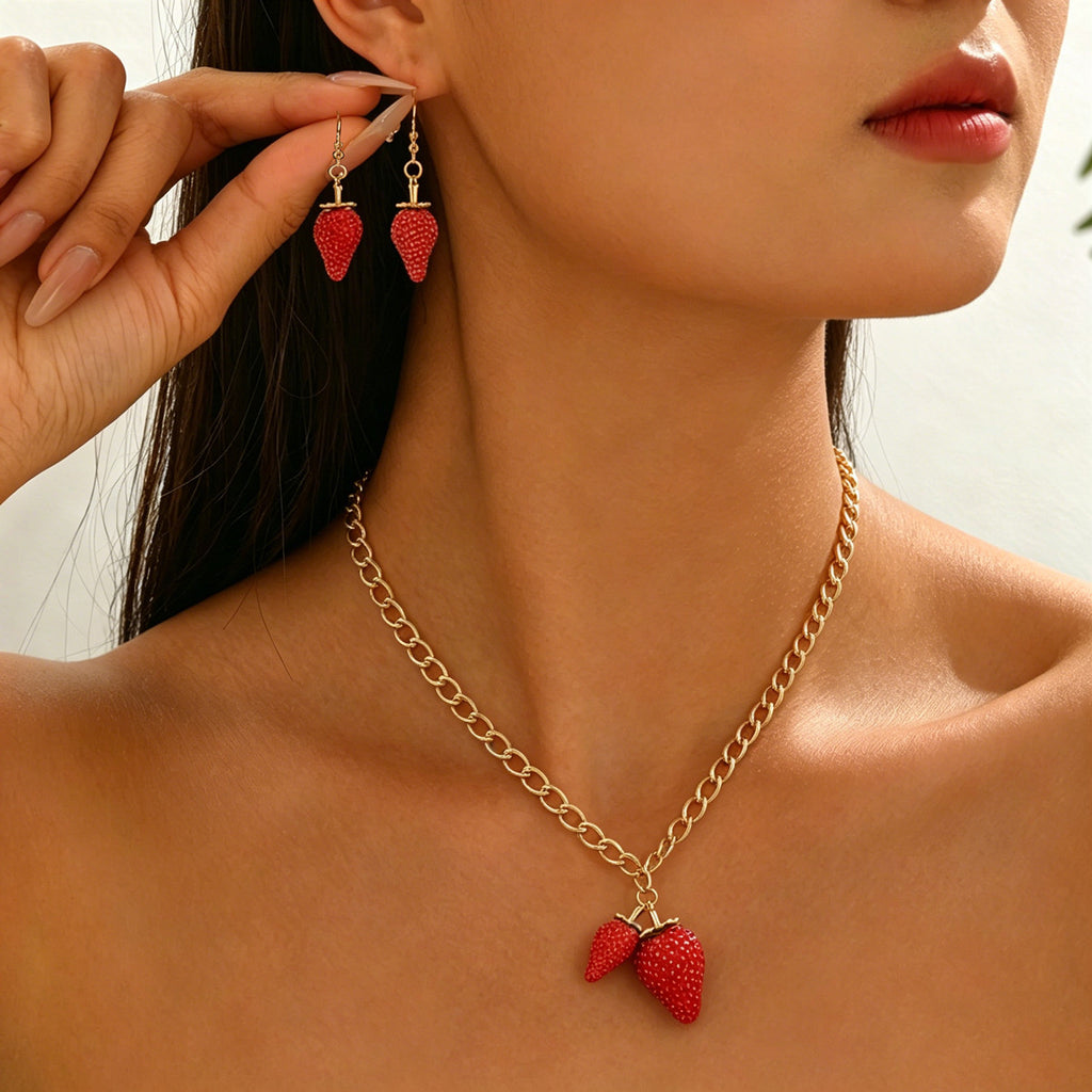Strawberry Charm Jewelry