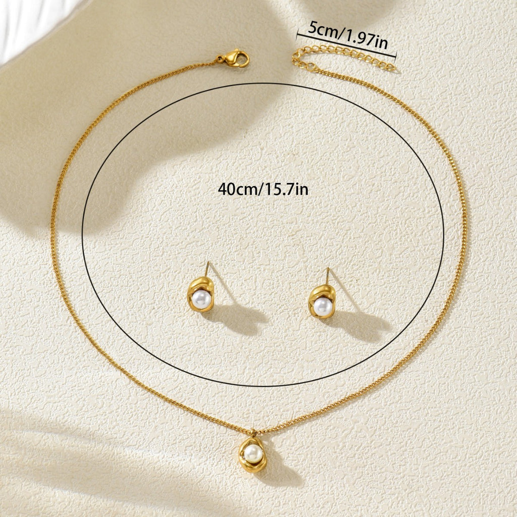Tiny Pearl-Effect Drop Jewelry — product image 4