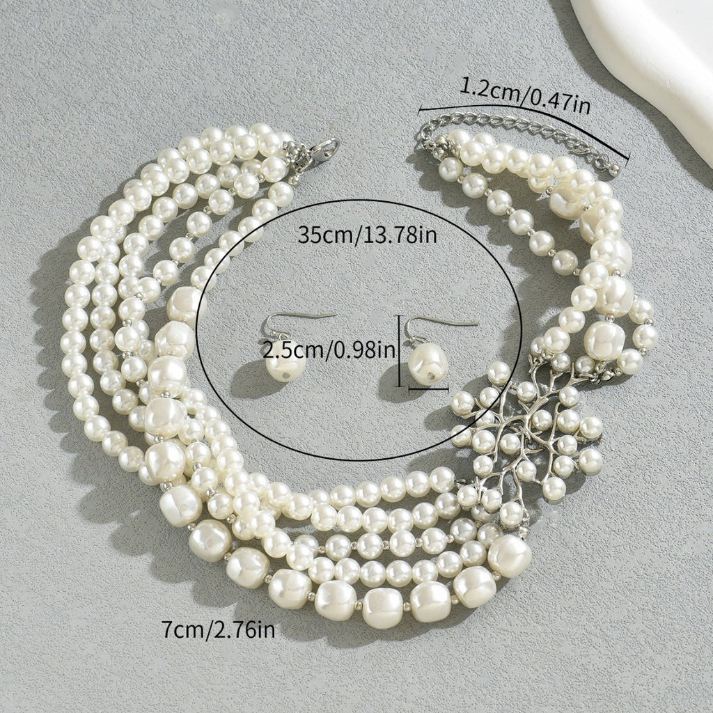 Pearl-Effect Branch Choker Jewelry — product image 3