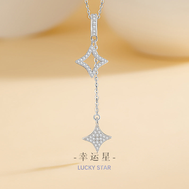 Collana in argento sterling 925 – stella e zirconi