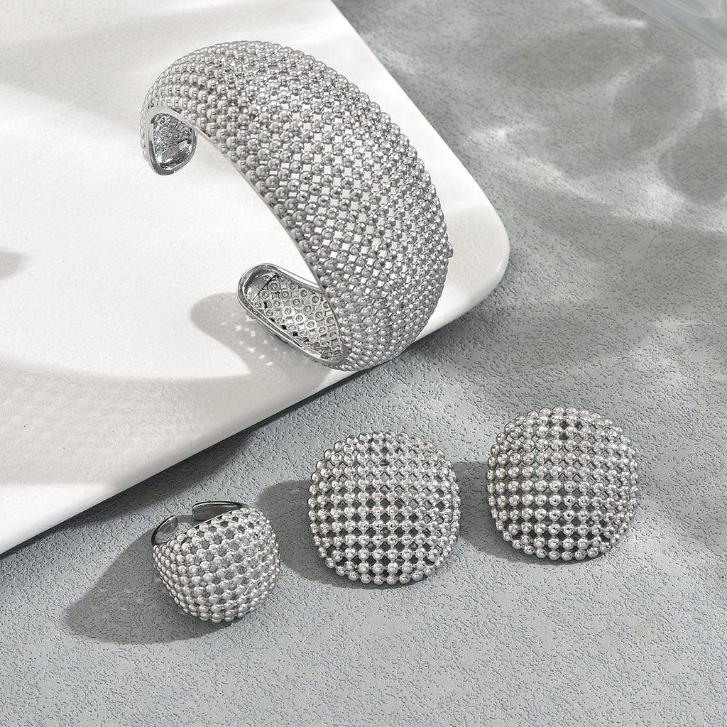 Textured Rounded Cuff Jewelry — product image 3