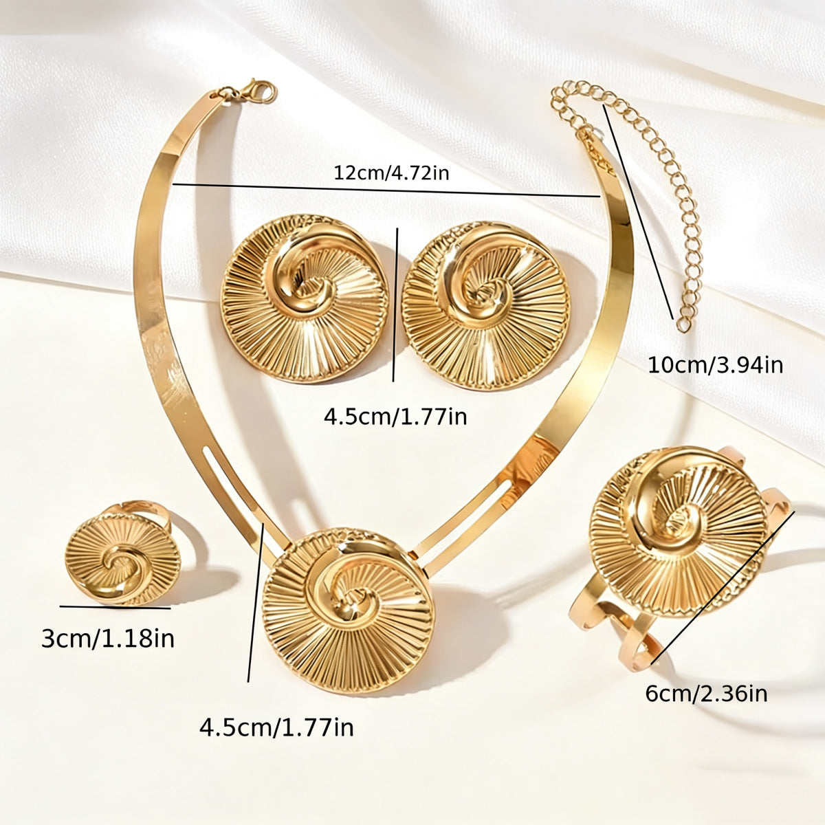 Radiating Spiral Jewelry — product image 4