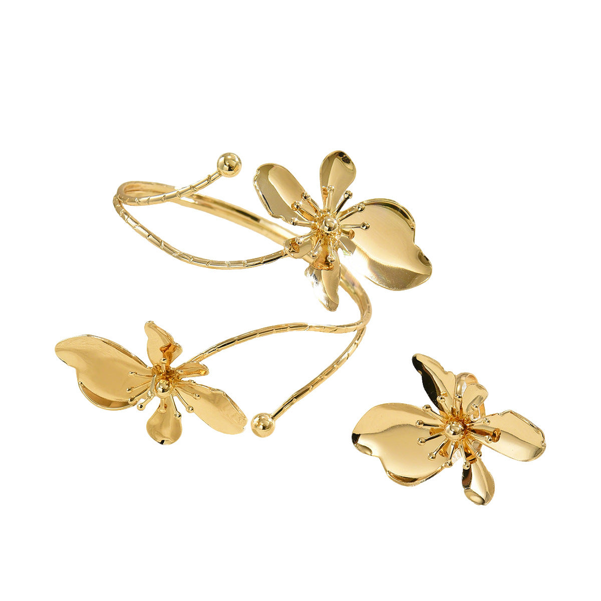 Open Flower Hand Chain Jewelry — product image 5