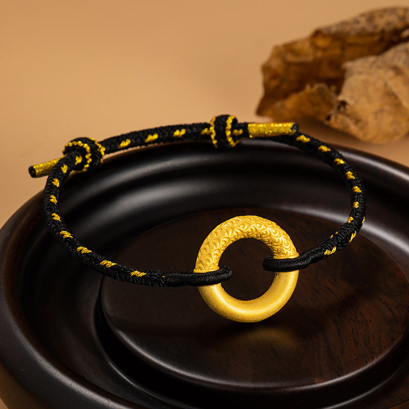 Bracciale in argento fino 999 – nuvola e ruyi