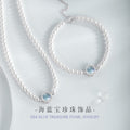 Hailanbao Sterling Silver 925 Necklace Female Niche Design Light Luxury Shijia Pearl Clavicle Chain Ins Style Girlfriends Pendant