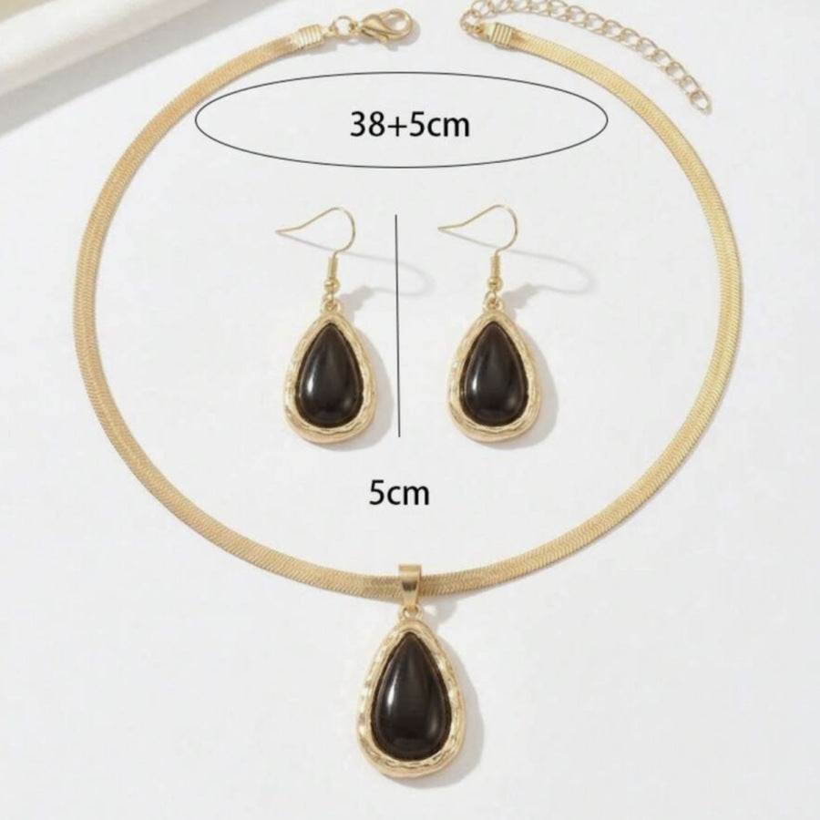 Black Teardrop Pendant Jewelry — product image 4