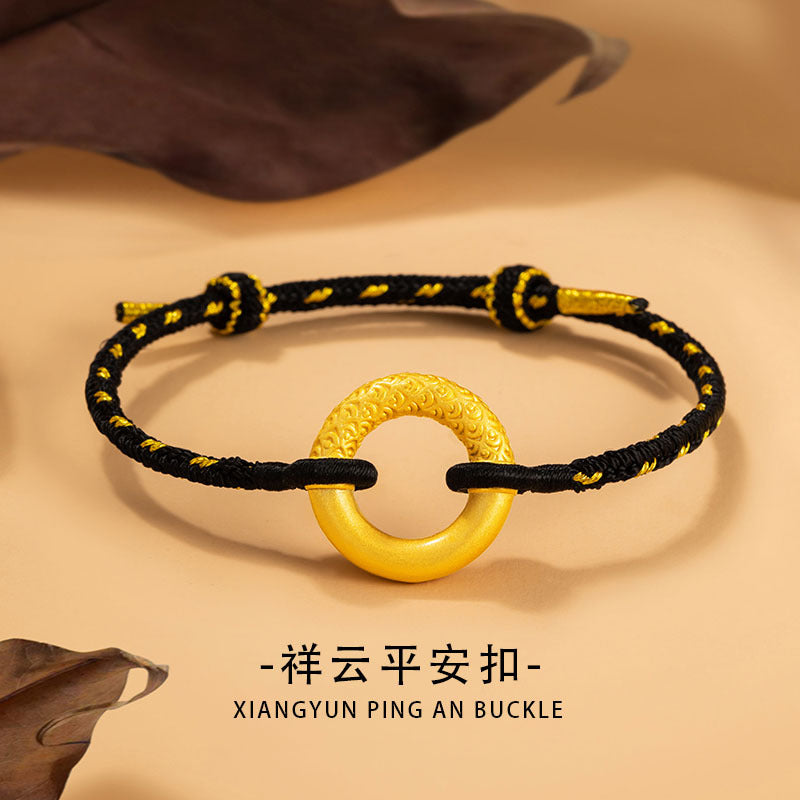 Bracciale in argento fino 999 – nuvola e ruyi