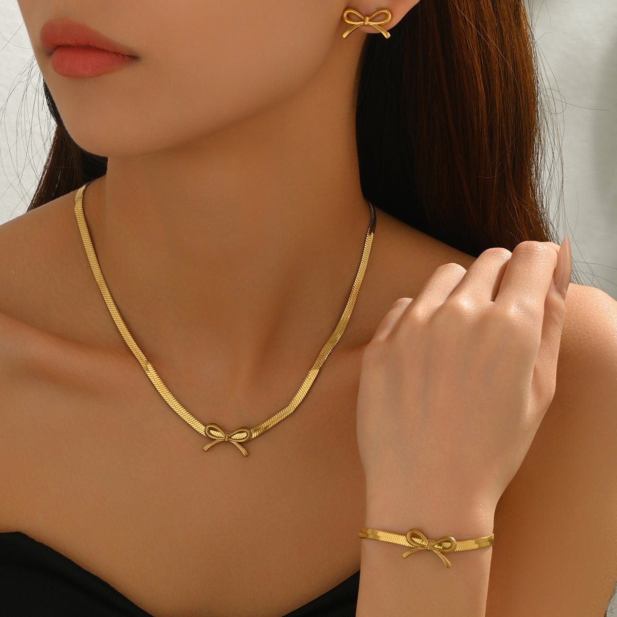 Tiny Bow Collar Jewelry