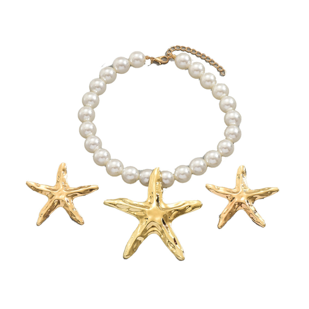 Pearl-Effect Starfish Jewelry — product image 5