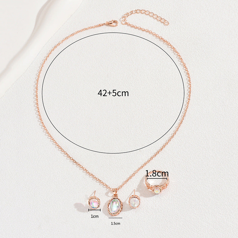 Oval Clear-Accent Pendant Jewelry — product image 4