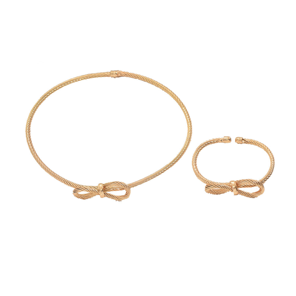 Textured Bow Choker Jewelry — product image 5