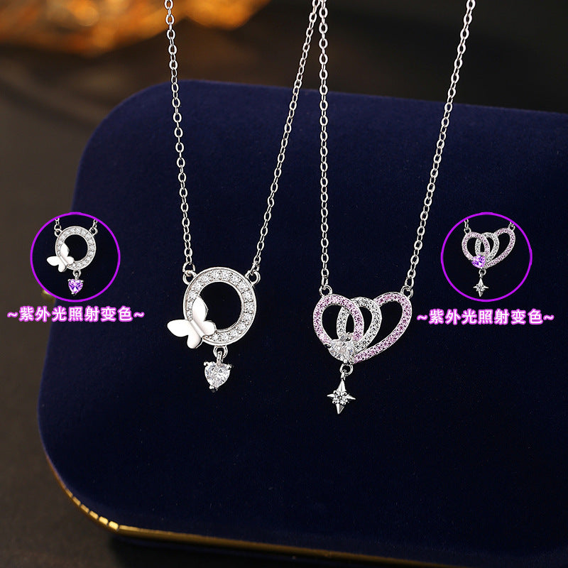 Collana in argento sterling 925 – farfalla e zirconi