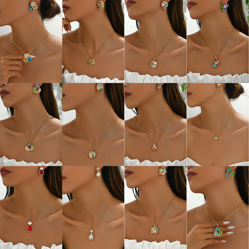 Multicolor Petite Pendant Jewelry