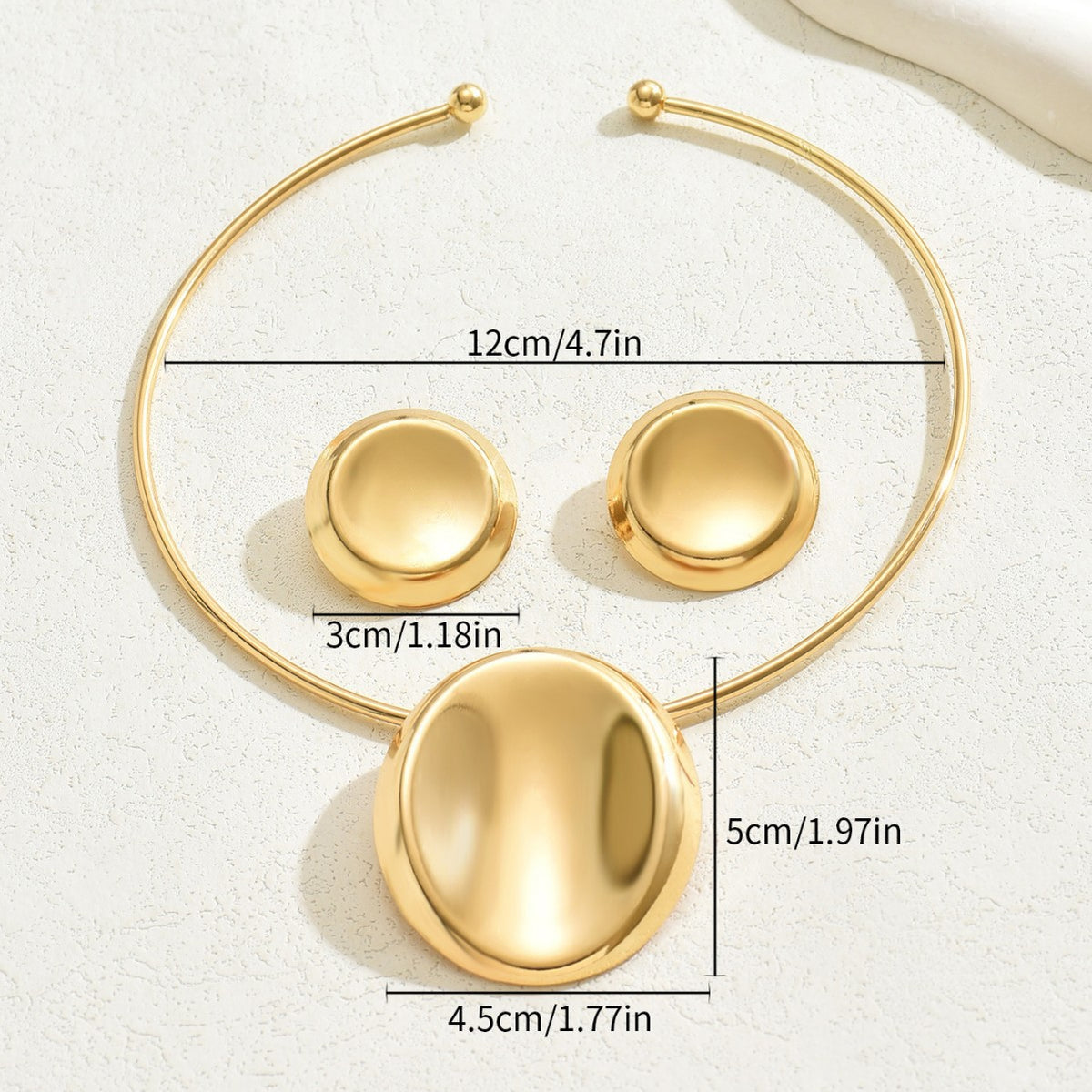 Polished Oval Collar Jewelry — product image 4