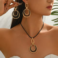 Double-Loop Pendant Jewelry
