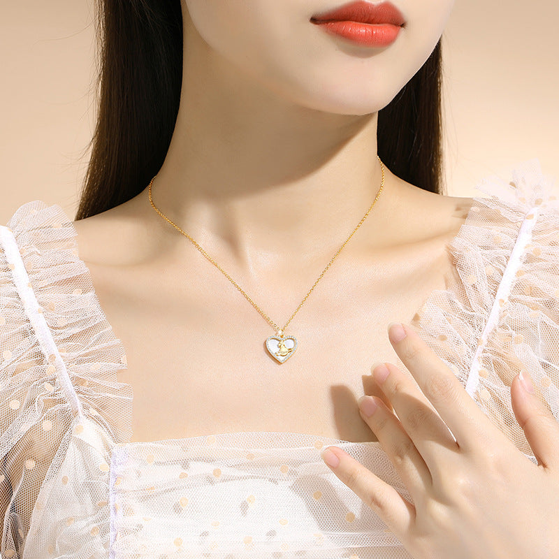 Lovely Sterling Silver 925 Necklace Female Niche Design Light Luxury Planet Clavicle Chain Qixi Gift Ins Saturn Pendant