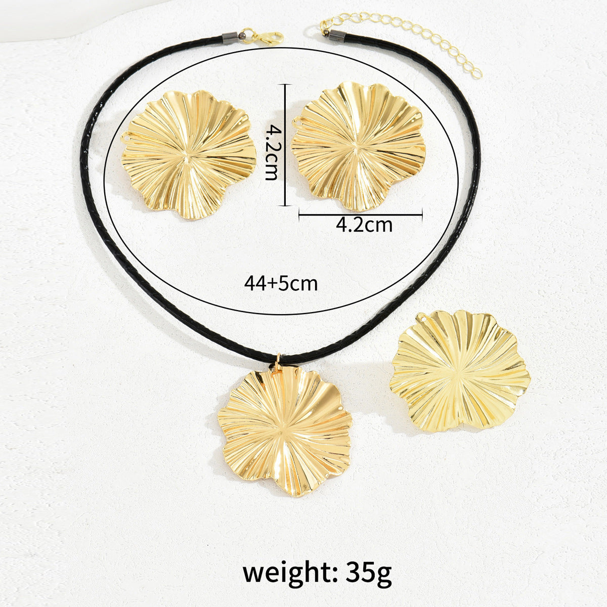 Pleated Flower Disc Jewelry — product image 4