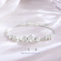Sansheng Sanshi 999 Pure Silver Bracelet Female Niche Design Light Luxury Bell Bracelet for Girls Ins Style Girlfriends Bracelet