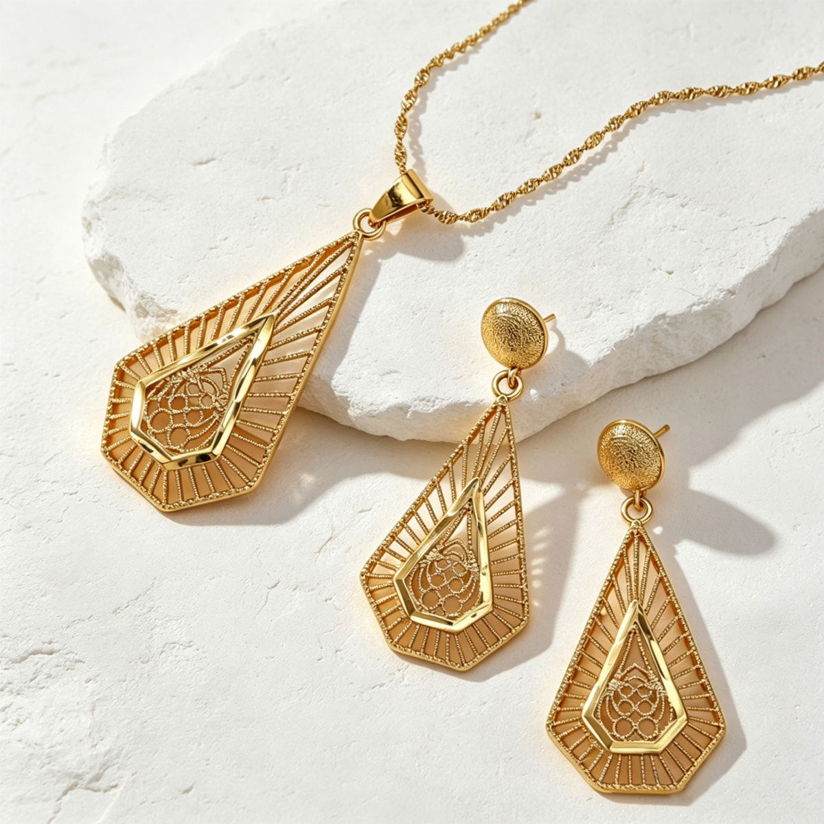 Nested Teardrop Openwork Jewelry — product image 3