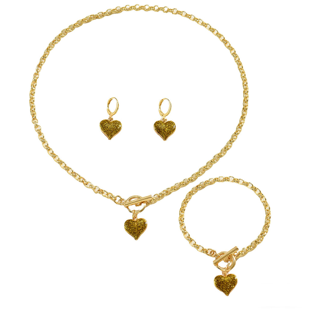 Textured Heart Chain Jewelry — product image 5