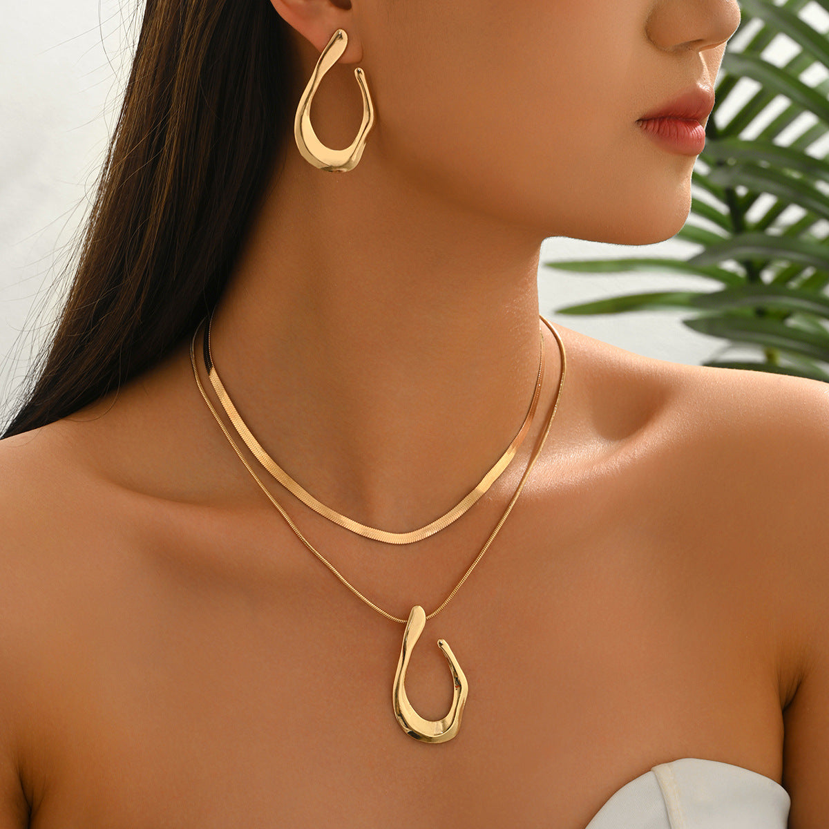 Open Teardrop Layered Jewelry — product image 2