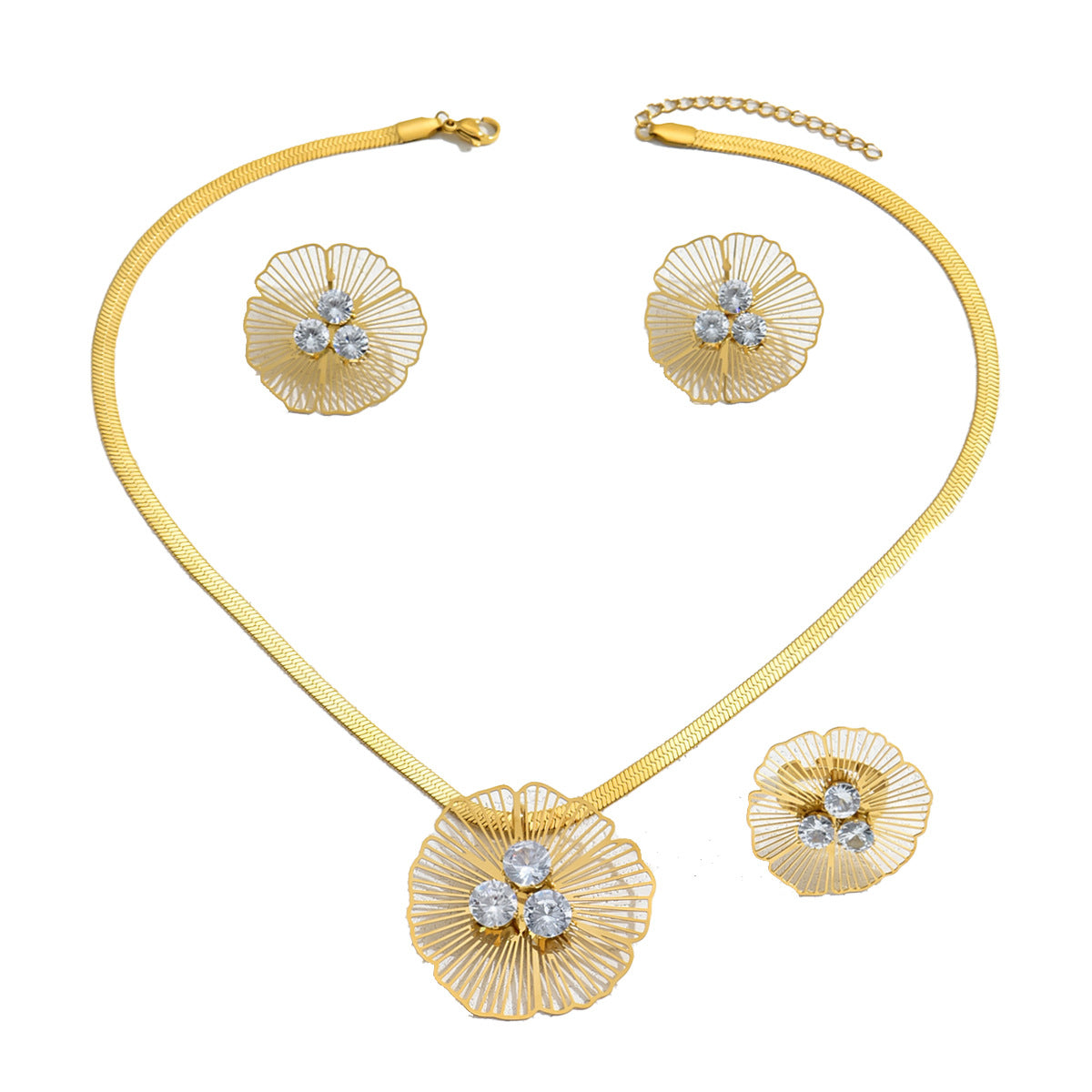 Fine-Lattice Flower Collar Jewelry — product image 5