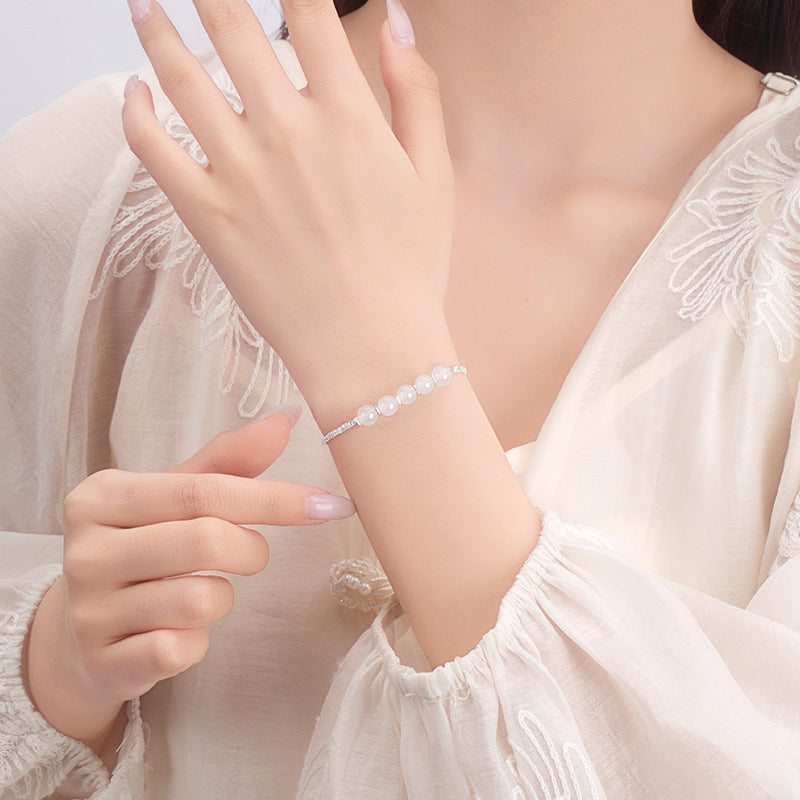 Women's S925 Silver All-Match Elegant Bracelet, Silver Jewelry Source Factory Wholesale