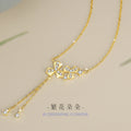 Collana in argento sterling 925 – fiore e zirconi