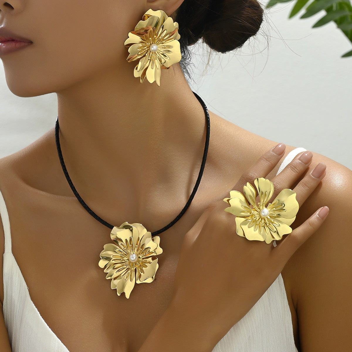 Layered Petal Cord Jewelry — product image 2