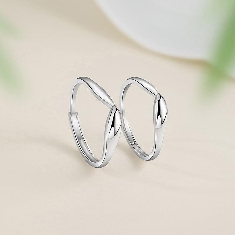 Mobius Ring Sterling Silver 925 Couple Ring Fashion Versatile Unlimited Symbol Plain Ring Qixi Gift Pair Ring