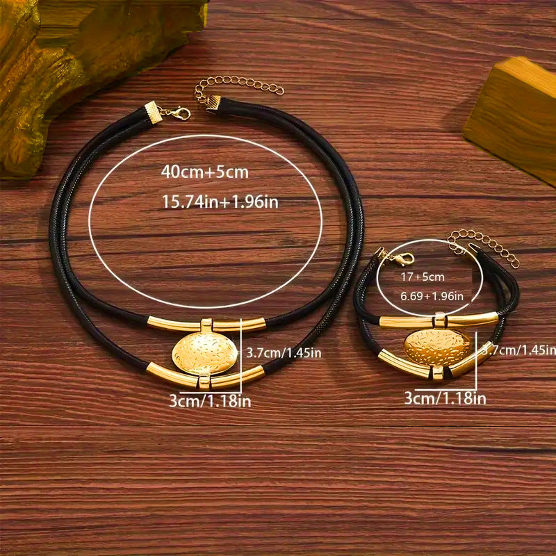 Double-Cord Medallion Jewelry — product image 2