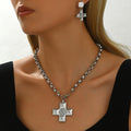 Textured Cross Pendant Jewelry